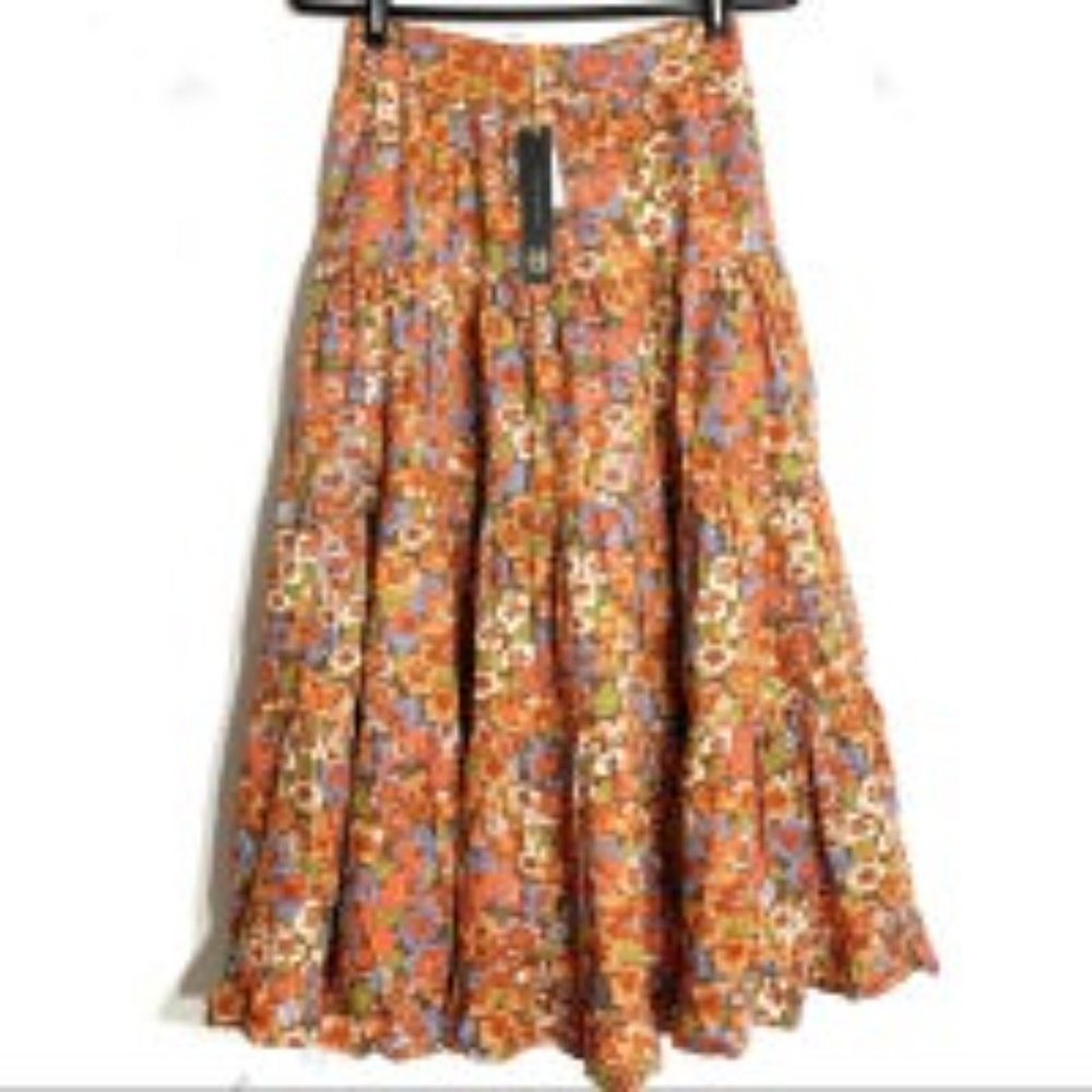 Tiered Midi Skirt - Picture 2 of 5